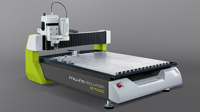 Gravograph IS7000 Large Format engraving and cutting machine.